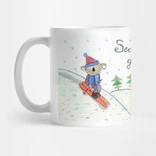 skiiing koala Mug